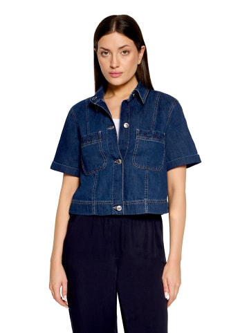 Betty Barclay Jeansjacke mit Kragen in Dark Blue Denim