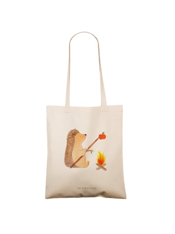 Mr. & Mrs. Panda Tote Bag Igel Grillen ohne Spruch in Creme