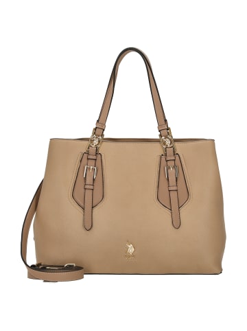 U.S. Polo Assn. Forest - Handtasche 35 cm in light taupe