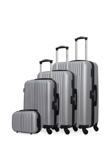 Hero 4 tlg. Kofferset LIPARI-C in HeLgrau (95L/64L/37L/9L)