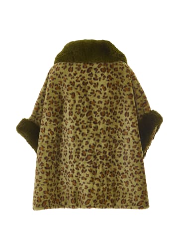 fraully Damen Poncho in Grün