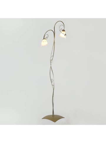 Licht-Erlebnisse Stehlampe (B)44 x (L)44 x (H)169 cm in Gold WeißGold Weiß