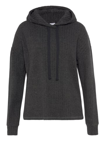 LASCANA Hoodie in anthrazit-meliert