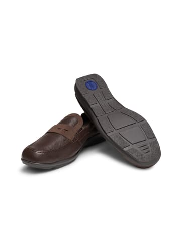 VITAFORM Hirschleder Mokassins in dunkelbraun