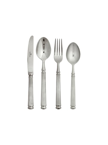 Greengate Besteck Set Silber 4-tlg Edelstahl Messer Gabel Löffel