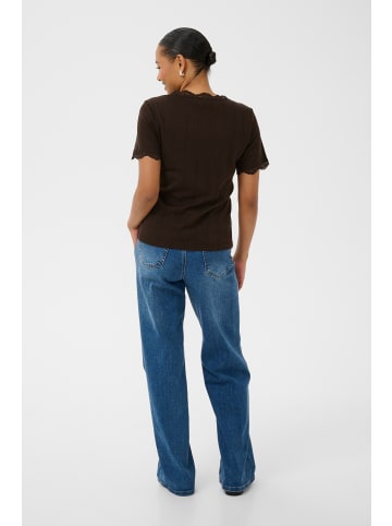 Kaffe T-shirt KAdina Regular fit in Coffee Bean