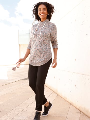 WITT WEIDEN Longpullover in champagner-graphit-meliert