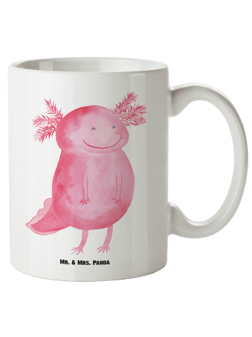 Mr. & Mrs. Panda Pott Axolotl Glücklich ohne Spruch in Weiß