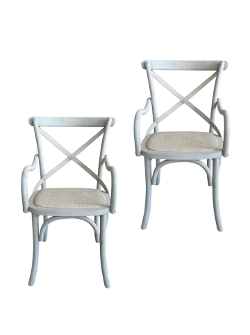 Signature 2er-Set Stuhl BRISTROT in Helles - (W) 89 x (H) 51 x (L) 62 cm