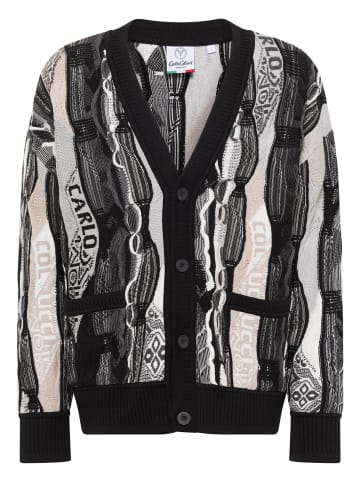 Carlo Colucci Cardigan Erlacher in Schwarz