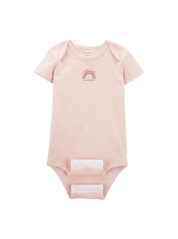 carter's Body kurzarm Regenbogen in Rosa