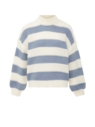 Blonda Damen Sweater in WOLLWEISS GRAUBLAU