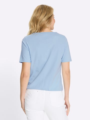 Sieh an! Kurzarm-Shirt in eisblau