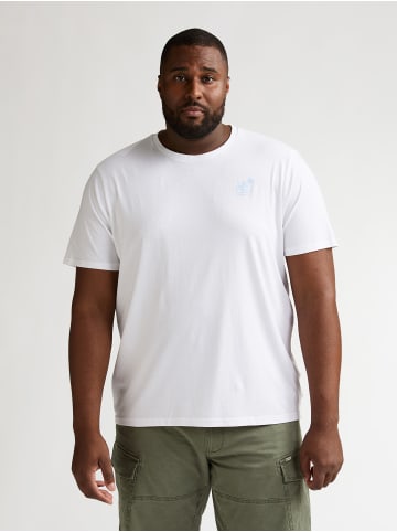 Petrol Industries Jersey-T-Shirt in Übergröße Titanio in Weiß