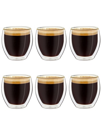 Creano Espressogläser doppelwandig 6er Set - 100ml Glas