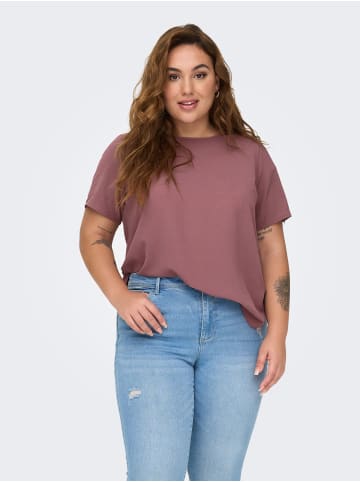 ONLY Carmakoma Bluse in Rose Brown