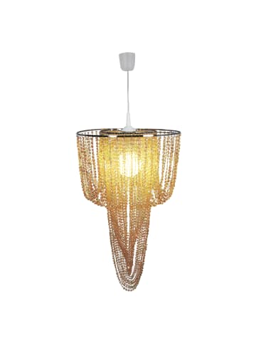 näve Pendelleuchte "YOUNG LIVING" in beige - (L)40 cm x (B)40 cm x (H)67 cm