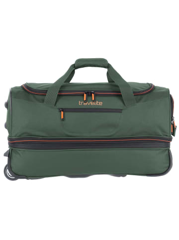travelite Basics 2- Rollen Reisetasche 55 cm in dunkelgrün