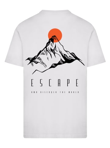 F4NT4STIC T-Shirt Escape Discover the World Mountain in weiß