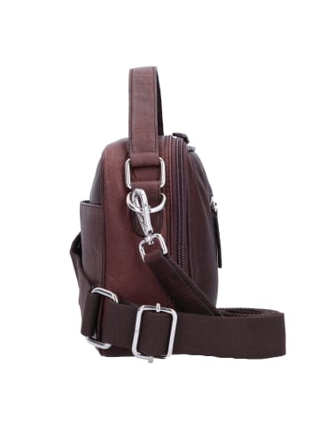 mano Don Pietro Umhängetasche Leder 26 cm in dunkelbraun