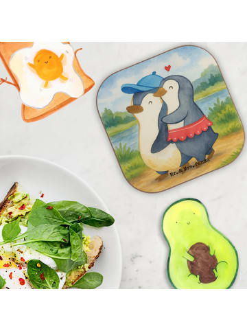 Mr. & Mrs. Panda Untersetzer Pinguin Kleine Schwester Design ohn... in Weiß