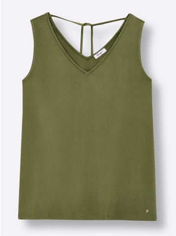 sheego Shirttop in oliv