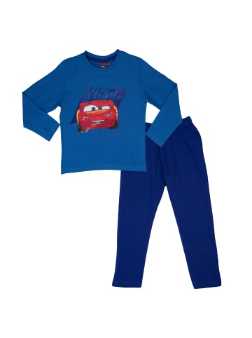 United Labels Disney Cars Schlafanzug - Race Ready -   lang in blau