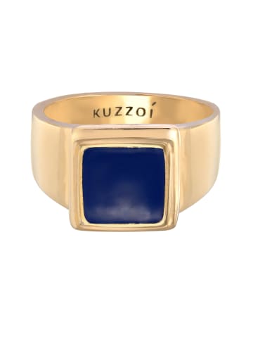 KUZZOI Ring 925 Sterling Silber Siegelring in Gold