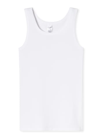 Schiesser Unterhemd 955 in weiss, graphit