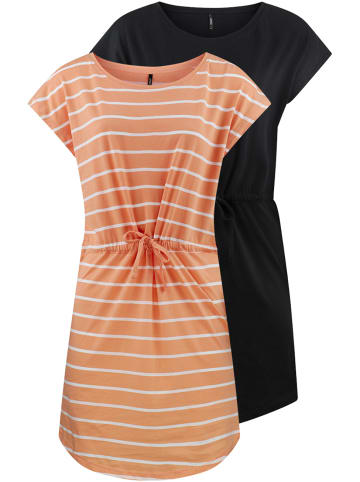 ONLY Kleid ONLMAY S/S DRESS 2er Pack in Orange