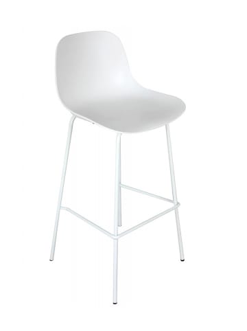 KADIMA DESIGN Barhocker aus Kunststoff in Weiß | Modernes Design | Sitzhöhe 75 cm in Weiß