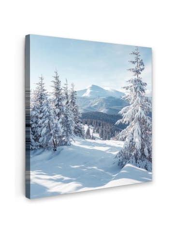 MuchoWow Leinwand bilder Schneelandschaft (BxH)