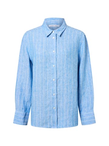 SAMSOE & SAMSOE Bluse Sanot in hellblau weiß