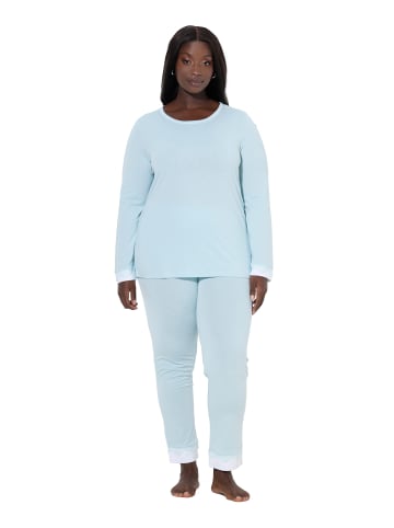 Ulla Popken Pyjama in eismeerblau