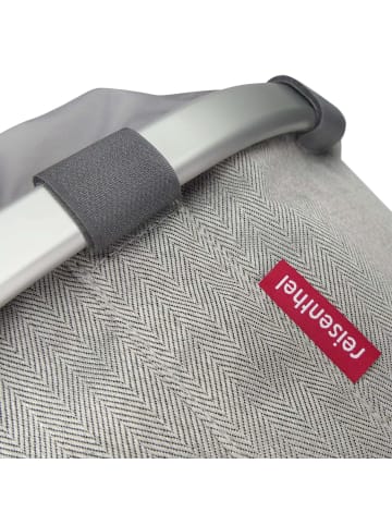KLICKfix reisenthel Bikebasket 15 - Lenkerkorb 35 cm (twist sage) in heringbone grey