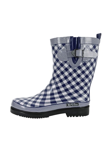 MADSea Gummistiefel Checkered in dunkelblau