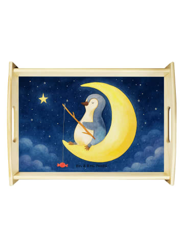 Mr. & Mrs. Panda Dekotablett Pinguin Mond Design ohne Spruch in Weiß