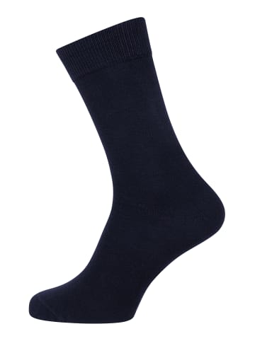 NUR DER Basicsocken Baumwolle Business in royal/schwarz