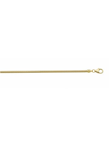 Adeliás Damen 925 Silber Schlangen Halskette Ø 2 mm in vergoldet