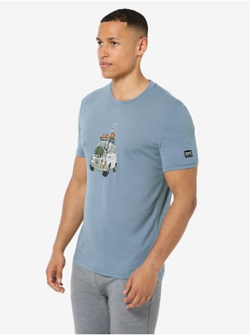 super.natural M CARSKI TEE in grau-blau