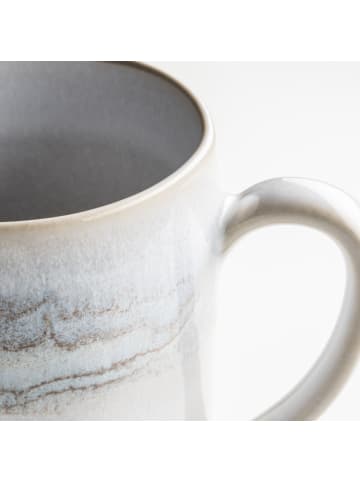 gipfelstück Kaffeebecher-Set, Steinzeug TIEFER SEE in Grau / Weiß
