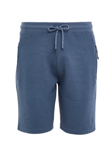 Threadbare Shorts THBFergie in Denim Blue Waffle