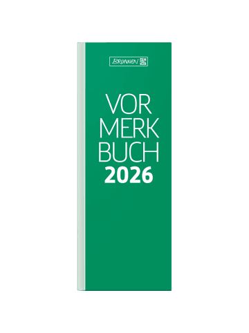 BRUNNEN Vormerkbuch 785 11x29,7cm 1 Tag/Seite Deckenband grün 2026