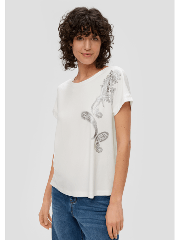 s.Oliver T-Shirt ärmellos in Creme