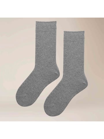 Kunert Socken Cosy Cashmere weich in Lichtgrau