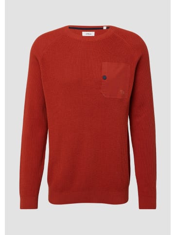 s.Oliver Strickpullover in 3529_mohnrot