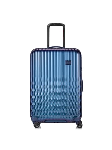 Pack Easy Flow 4 Rollen Trolley M 66 cm mit Dehnfalte in moroccan blau