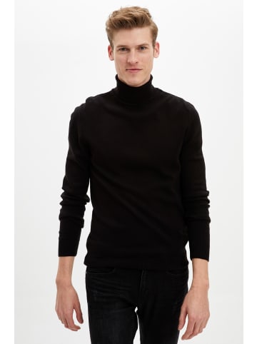 DeFacto Rollkragenpullover in Schwarz