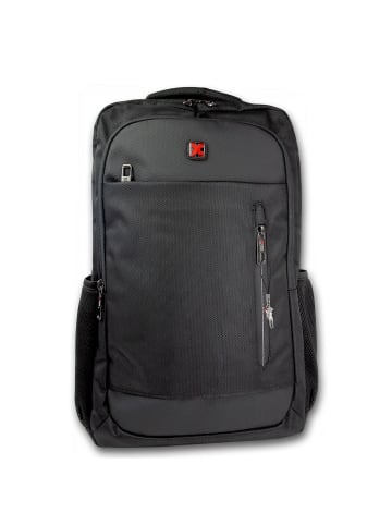 Travel n meet Polyester Businessrucksack Travel N Meet Rucksack schwarz ca. 28cm