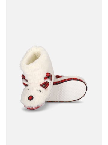 Coccodrillo Rentier-Hausschuhe in weiß